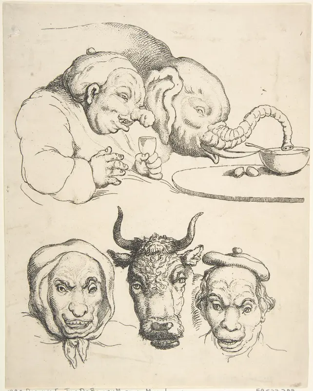 Comparative Anatomy Wall Art by Thomas Rowlandson - High-Resolution Digital Print