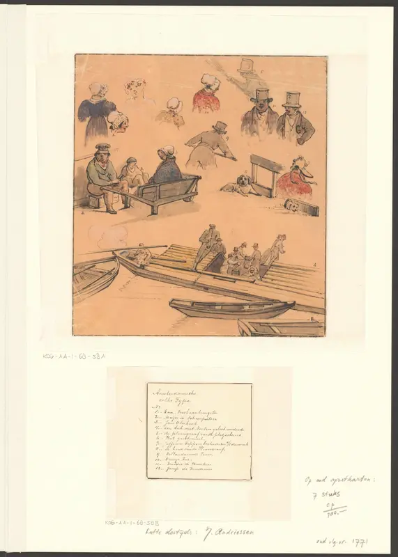 Compositie met Amsterdamse volkstypen Wall Art by Christiaan Andriessen - High-Resolution Digital Print