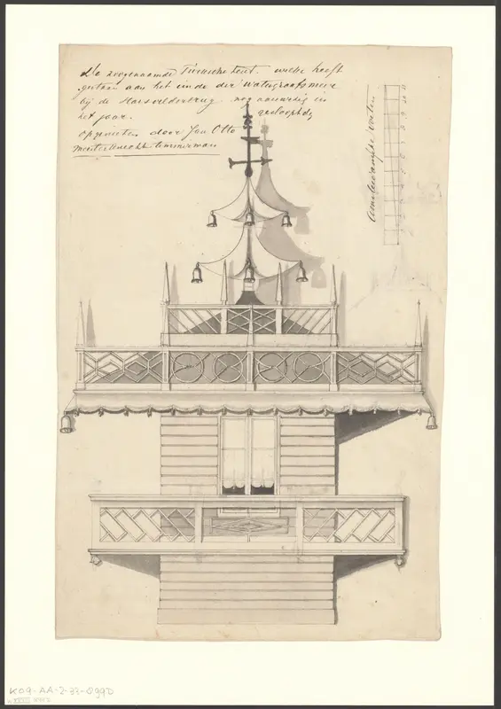 Compositie met een deel van de Turkse Tent bij de Watergraafsmeer Wall Art by Unknown - High-Resolution Digital Print