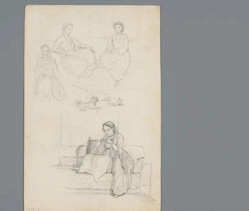 Compositie met Egyptische vrouwen Wall Art by Willem de Famars Testas - High-Resolution Digital Print