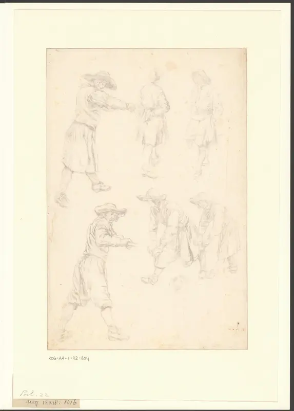 Compositie met zes brandweermannen Wall Art by Jan van der Heyden - High-Resolution Digital Print
