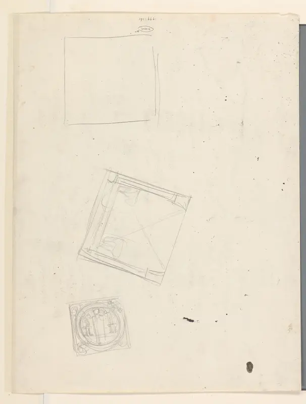 Compositie-schetsen Wall Art by Richard Nicolaüs Roland Holst - High-Resolution Digital Print