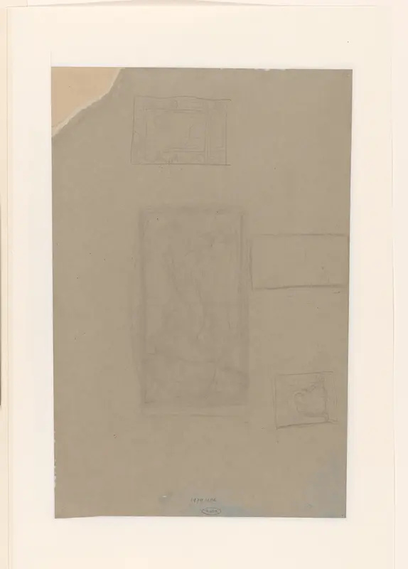 Compositie-studies Wall Art by Richard Nicolaüs Roland Holst - High-Resolution Digital Print