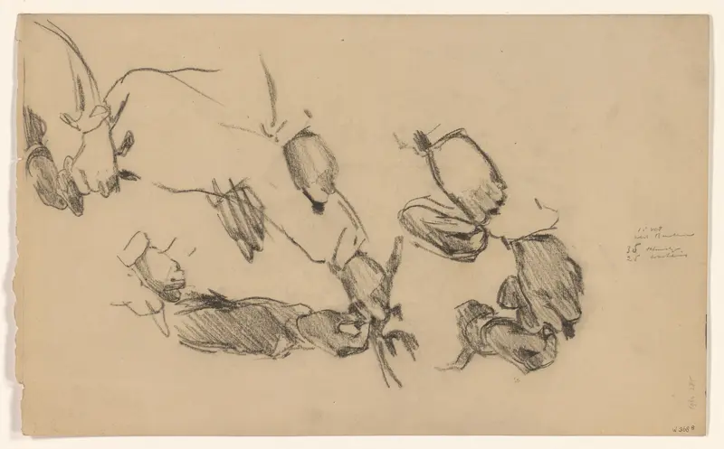 Composities van handen voor De Molenaar Wall Art by Willem Witsen - High-Resolution Digital Print