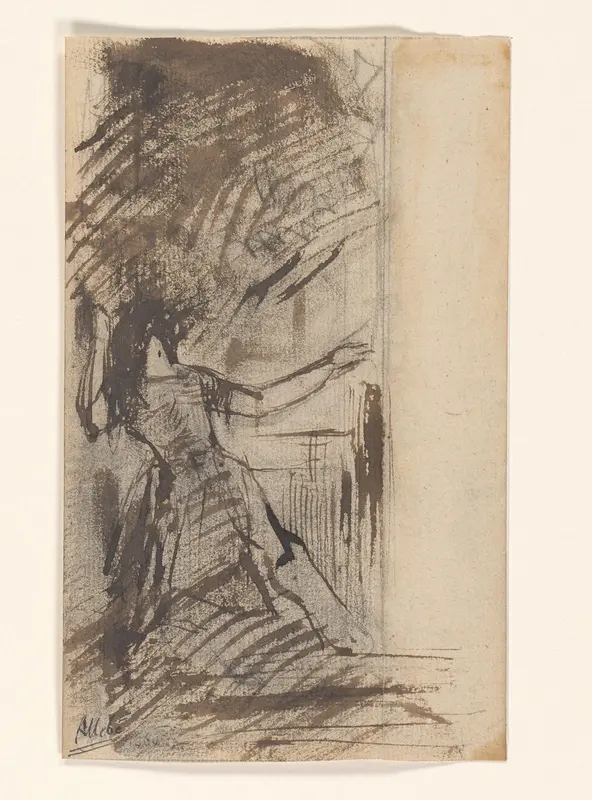Compositiestudie Wall Art by August Allebé - High-Resolution Digital Print