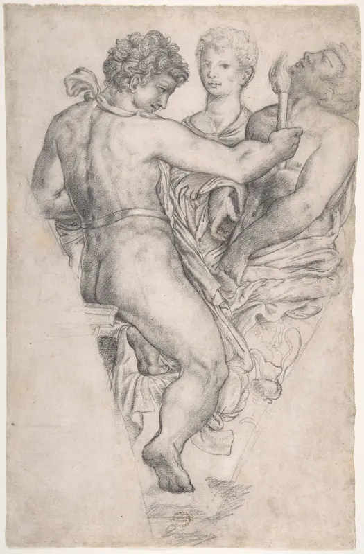 Composition for a Spandrel Wall Art by Anonymous, Italian, 16th century - High-Resolution Digital Print