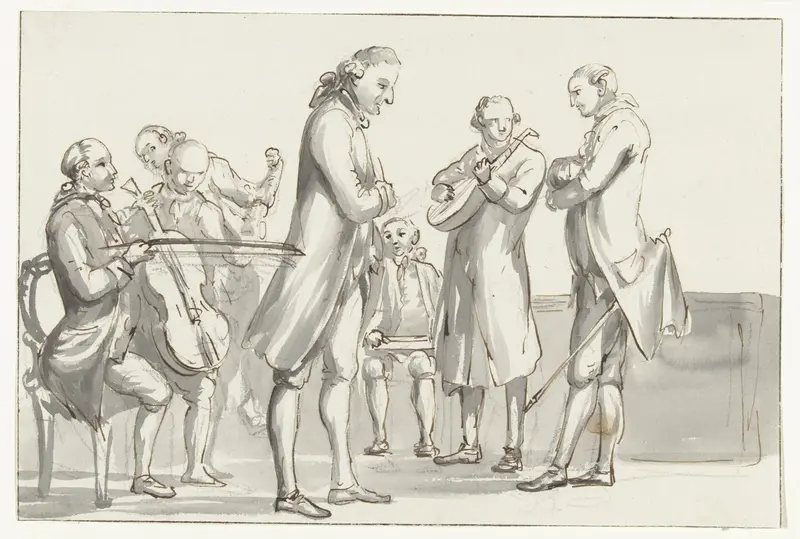 Concert bij de Franse consul in Brindisi Wall Art by Louis Ducros - High-Resolution Digital Print