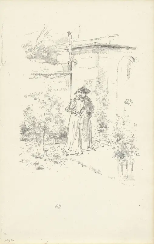 Confidences in the garden Wall Art by Thomas Robert Way - High-Resolution Digital Print