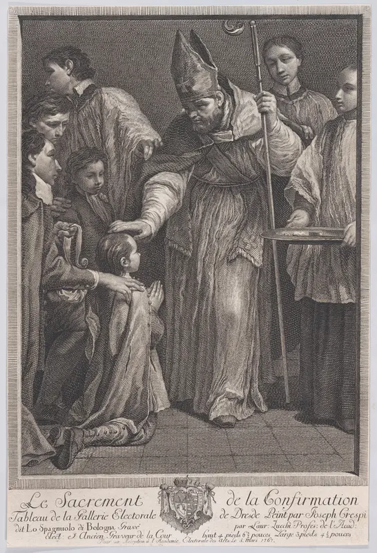 Confirmation, from "The Seven Sacraments" Wall Art by Lorenzo Zucchi - High-Resolution Digital Print