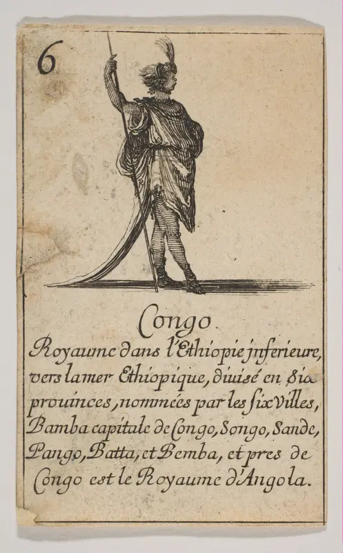 Congo, from "Jeu de la Géographie" Wall Art by Stefano della Bella - High-Resolution Digital Print