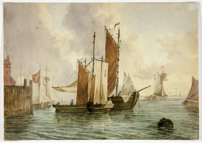 Congregation of Ships in Port Wall Art by Unknown artist - High-Resolution Digital Print