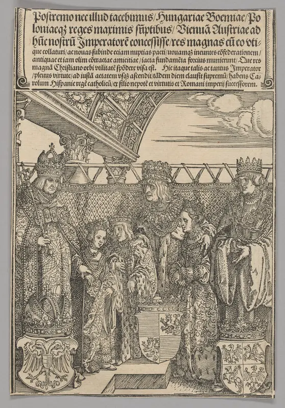 Congress and double Betrothal in Vienna, plate 23 from Historical Scenes from the Life of Emperor Maximilian I from the Triumphal Arch