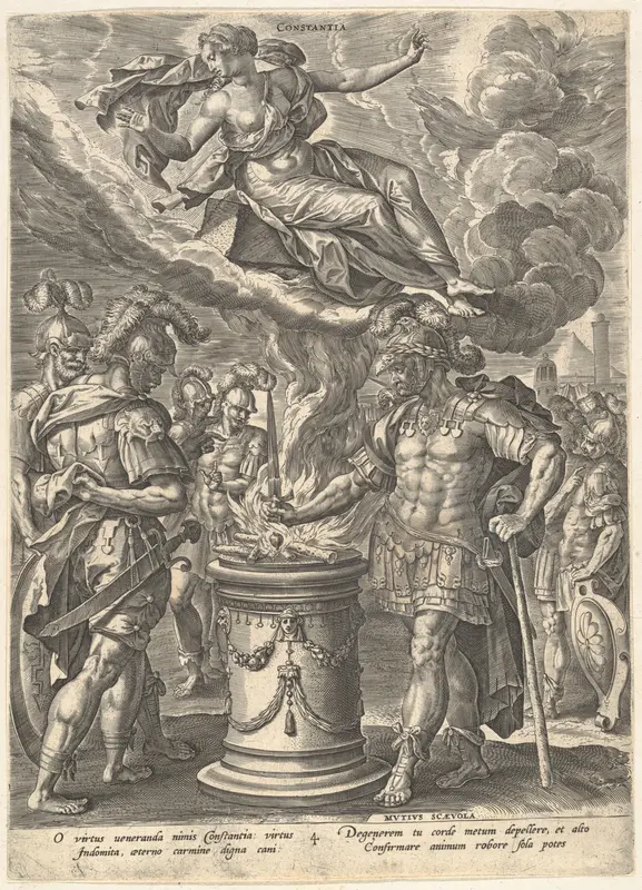 Constantia, from "Virtues" Wall Art by Maerten de Vos - High-Resolution Digital Print