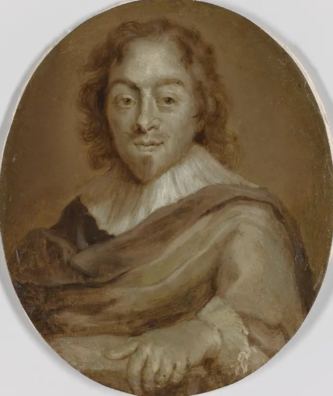 Constantijn Huygens (1596-1687). Dichter, secretaris van prins Frederik Hendrik en prins Willem II en eerste raad en rekenmeester van prins Willem III Wall Art by Jan Maurits Quinkhard - High-Resolution Digital Print