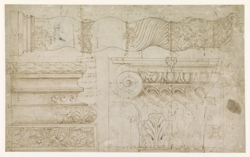 Constantijnse zuil in de Sint-Pieter Wall Art by anonymous - High-Resolution Digital Print