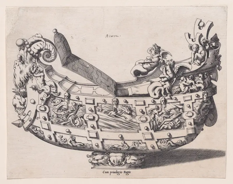 Container for the Royal Napkins (Nef) Wall Art by René Boyvin - High-Resolution Digital Print