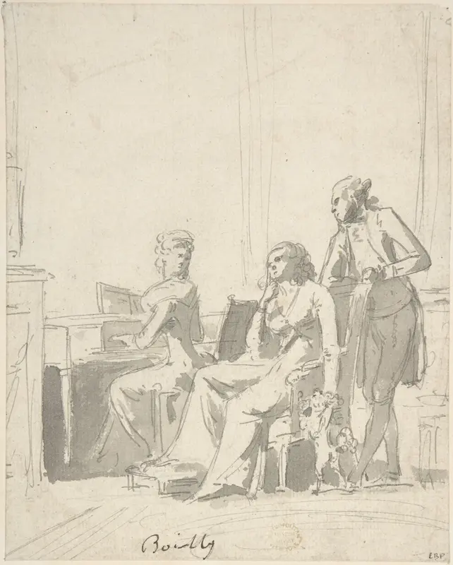 Conversation Piece Wall Art by Louis Léopold Boilly - High-Resolution Digital Print