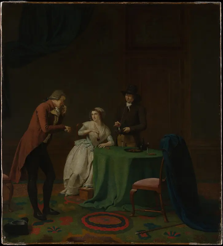 Conversation Piece (The Sense of Smell) Wall Art by Jan Ekels the Younger - High-Resolution Digital Print