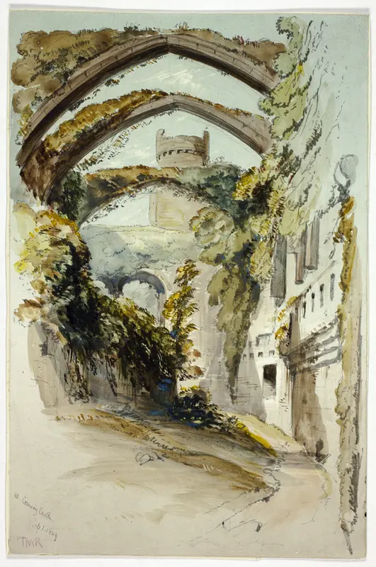 Conway Castle Wall Art by Thomas Miles Richardson, the younger - High-Resolution Digital Print