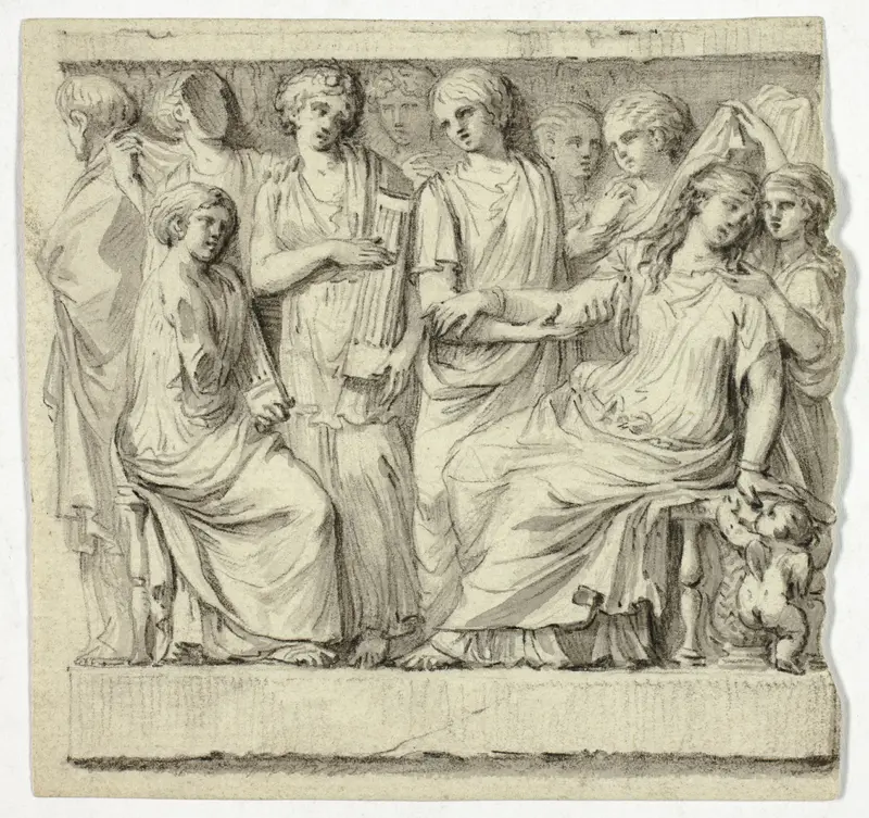 Copy after Sarcophagus Wall Art by Unknown artist - High-Resolution Digital Print