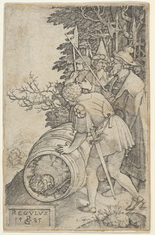 Copy of Attilius Regulus, from "Roman Heroes" Wall Art by Georg Pencz - High-Resolution Digital Print