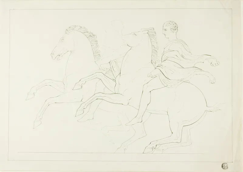 Copy of Calvary from the Parthenon Frieze Wall Art by John Flaxman - High-Resolution Digital Print