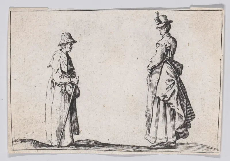 Copy of Deux Femmes de Profil (Two Women in Profile), from "Les Caprices" Wall Art by Anonymous - High-Resolution Digital Print