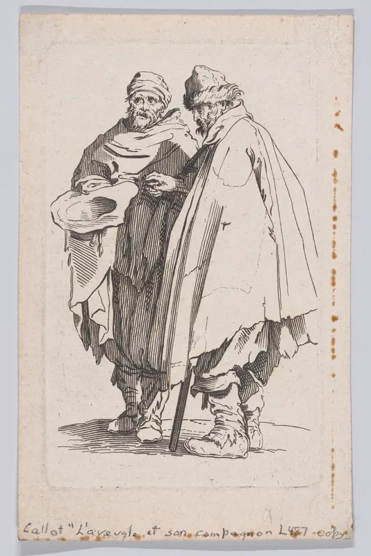 Copy of L'Aveugle et son Compagnon (The Blind Man and his Companion), from "Les Gueux suite appelée aussi Les Mendiants, Les Baroni, ou Les Barons" (The Beggars, also called the Barons) Wall Art by Anonymous - High-Resolution Digital Print