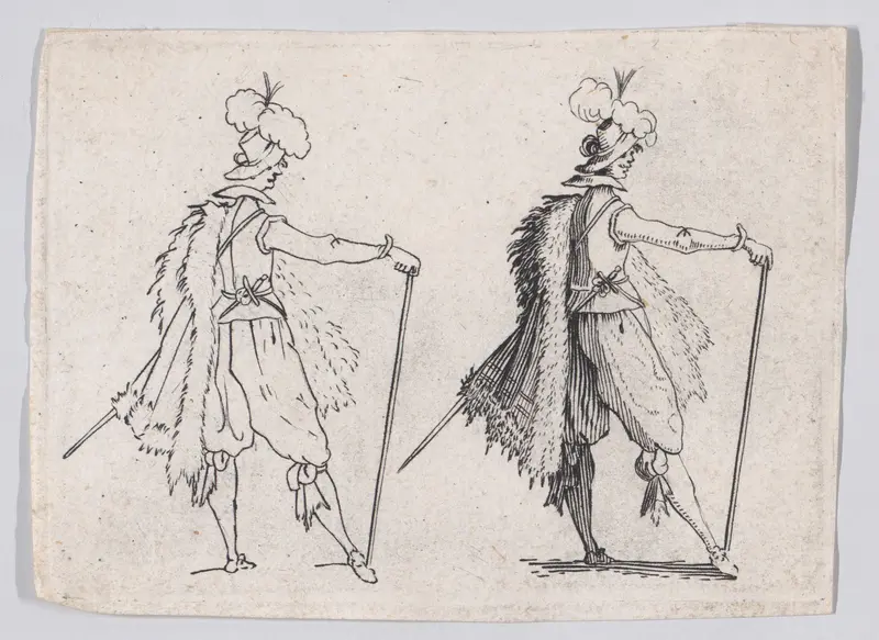 Copy of Le Gentilhomme a la Grande Canne (The Gentleman with the Large Cane), from "Les Caprices" Wall Art by Anonymous - High-Resolution Digital Print