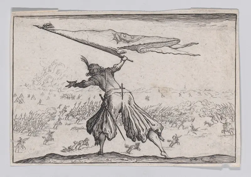 Copy of Le Porte-Étendard (The Standard Bearer), from "Les Caprices" Wall Art by Anonymous - High-Resolution Digital Print