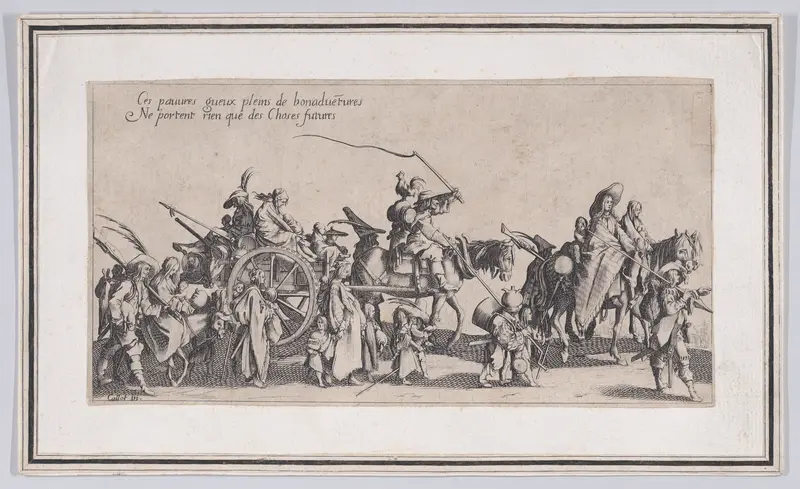 Copy of Les Bohémiens en Marche: L'Arrière-Garde, pièce aussi appelée Le Départ (The Gypsies Travelling: The Rear Guard, also called The Departure), from "Le Bohémiens..." Wall Art by Anonymous - High-Resolution Digital Print