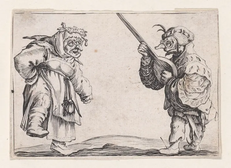 Copy of Les Danseurs Au Luth (The Dancers with a Lute), from "Les Caprices" Wall Art by Anonymous - High-Resolution Digital Print