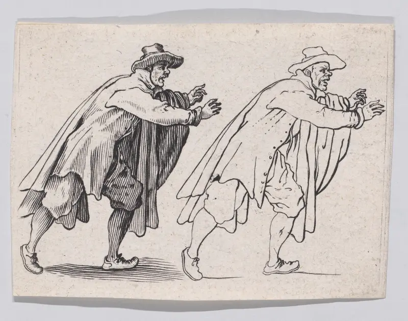 Copy of L'Homme Qui Court (The Running Man), from "Les Caprices" Series B, The Nancy Set Wall Art by Anonymous - High-Resolution Digital Print