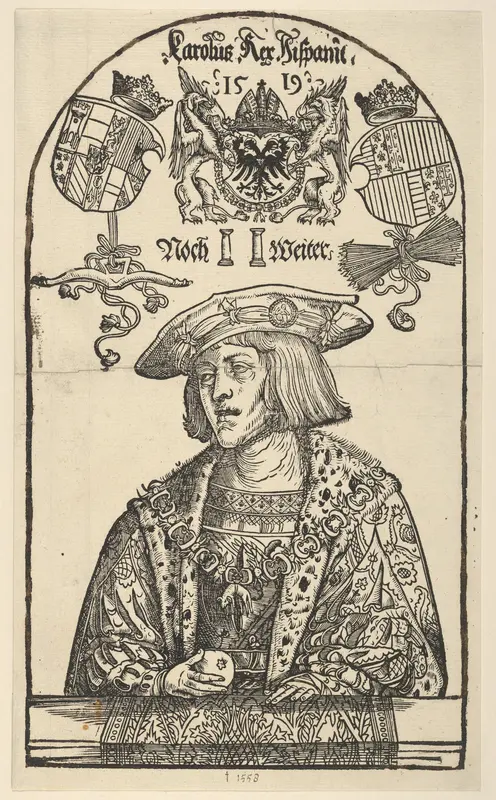 Copy of Portrait of Charles V Wall Art by Hans Weiditz the Younger - High-Resolution Digital Print