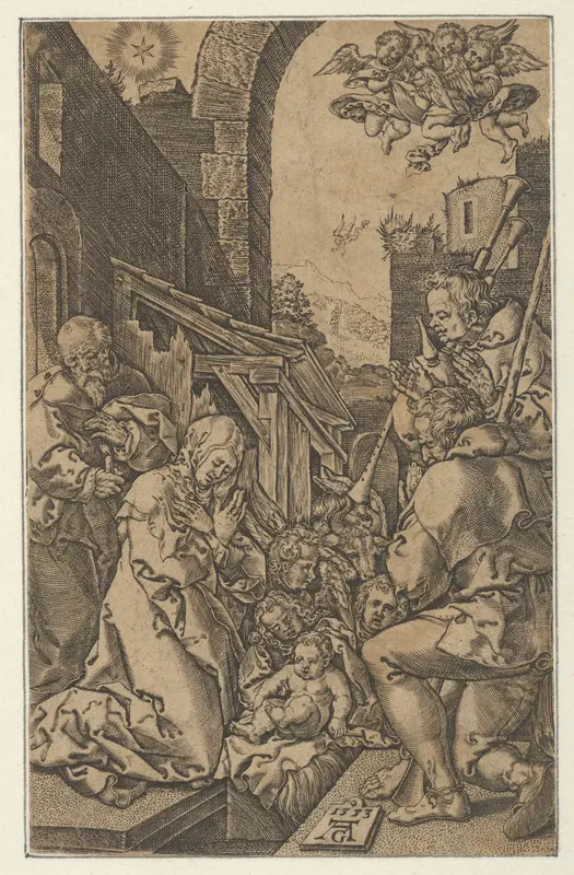 Copy of The Adoration of the Shepherds Wall Art by Heinrich Aldegrever - High-Resolution Digital Print