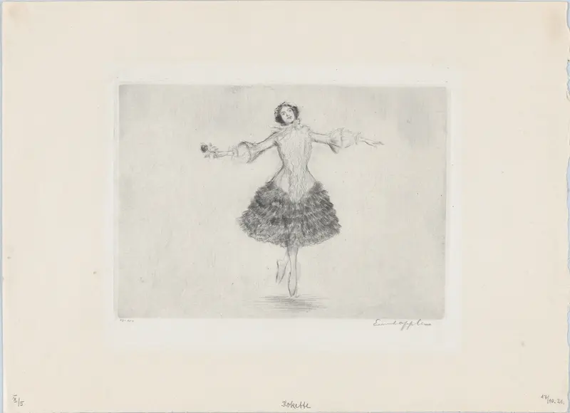 Coquette Wall Art by Ernst Oppler - High-Resolution Digital Print