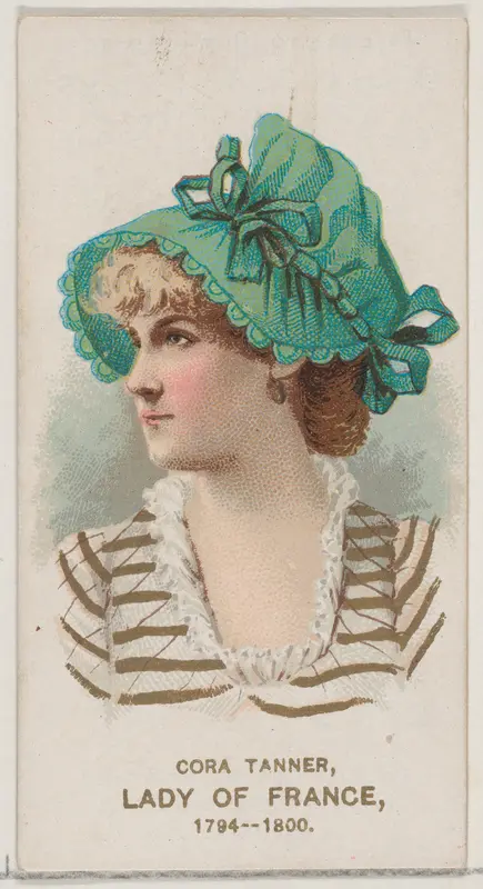 Cora Tanner as a Lady of France, 1794-1800, from the set Actors and Actresses, Second Series (N71) for Duke brand cigarettes Wall Art by W. Duke, Sons & Co. - High-Resolution Digital Print