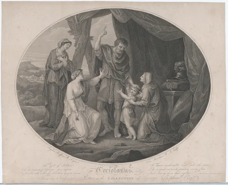 Coriolanus: "The God of Soldiers, to shame invulnerable..." (Shakespeare, Coriolanus, Act 5) Wall Art by Francesco Bartolozzi - High-Resolution Digital Print