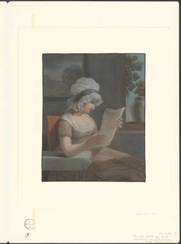 Cornelia Aletta van Hulst leest een brief Wall Art by Unknown - High-Resolution Digital Print