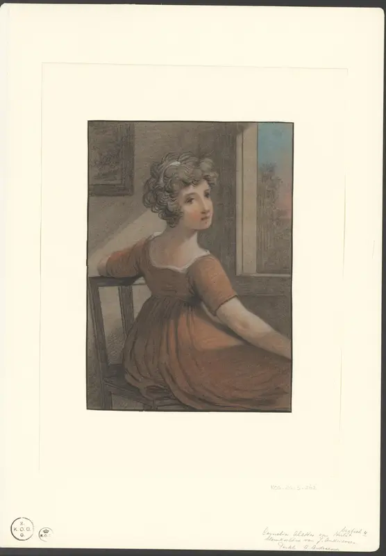 Cornelia Aletta van Hulst zittend op de rug gezien Wall Art by Unknown - High-Resolution Digital Print