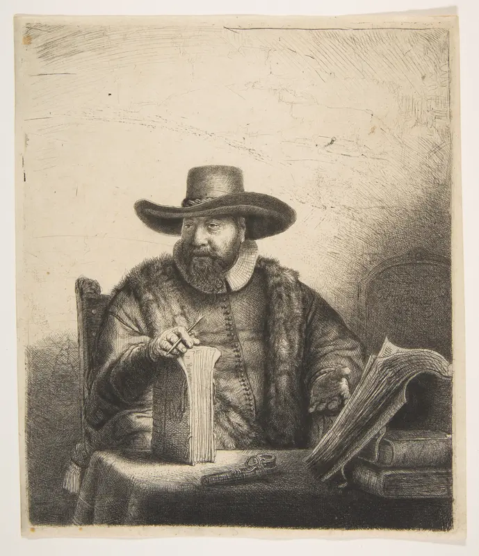 Cornelis Claesz Anslo, Preacher Wall Art by Rembrandt (Rembrandt van Rijn) - High-Resolution Digital Print