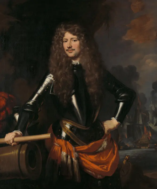 Cornelis Evertsen, Lieutenant-Admiral of Zeeland Wall Art by Nicolaes Maes - High-Resolution Digital Print