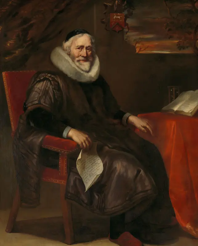 Cornelis Nuyts (1574-1661). Amsterdam merchant Wall Art by Jürgen Ovens - High-Resolution Digital Print