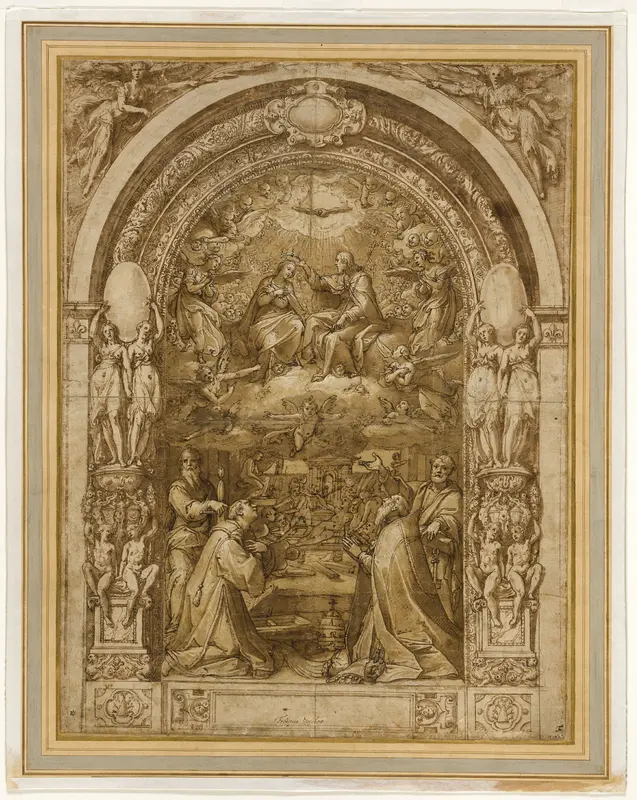 Coronation of the Virgin, with the Martyrdom of Saint Lawrence