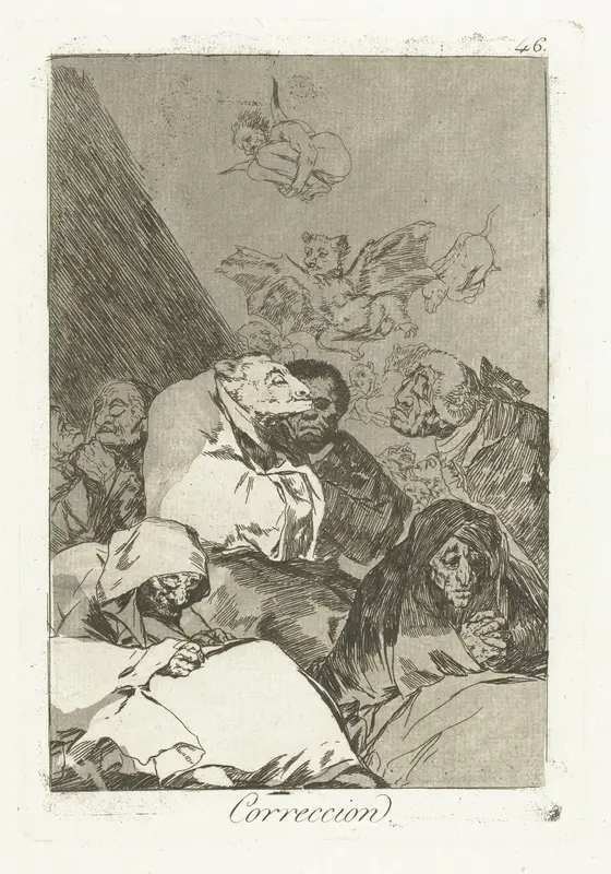 Correctie Wall Art by Francisco de Goya - High-Resolution Digital Print