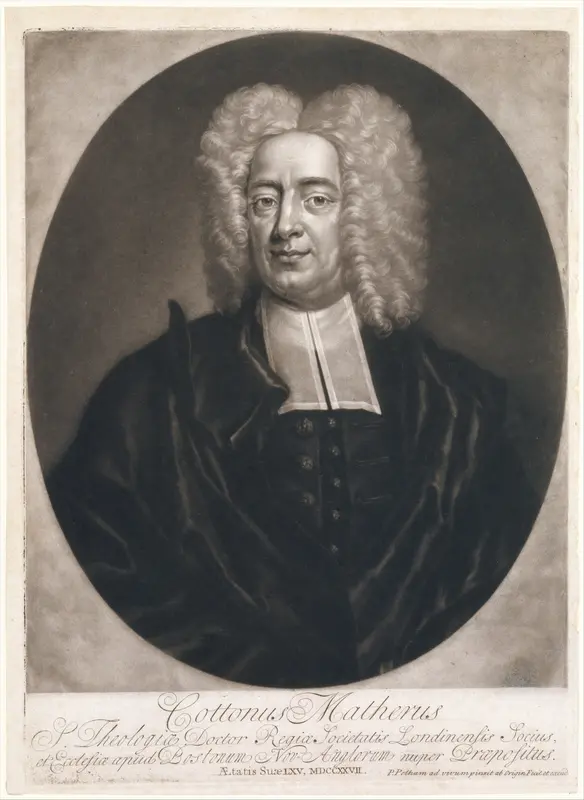 Cottonus Matheris (Cotton Mather) Wall Art by Peter Pelham - High-Resolution Digital Print