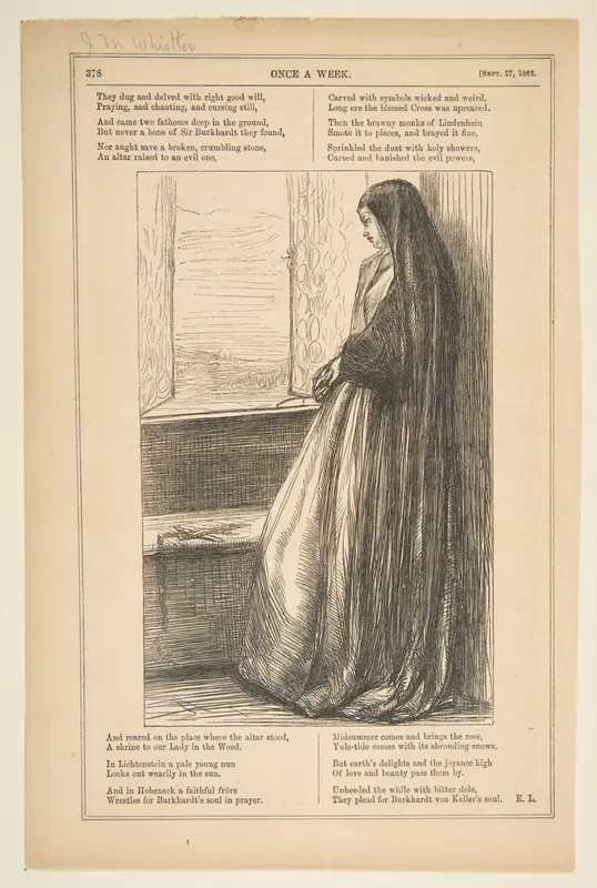 Count Burckhardt (from "Once a Week," September 27, 1862) Wall Art by James McNeill Whistler - High-Resolution Digital Print