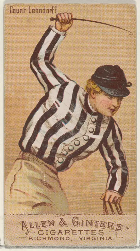 Count Lehndorff, from the Racing Colors of the World series (N22b) for Allen & Ginter Cigarettes Wall Art by Allen & Ginter - High-Resolution Digital Print