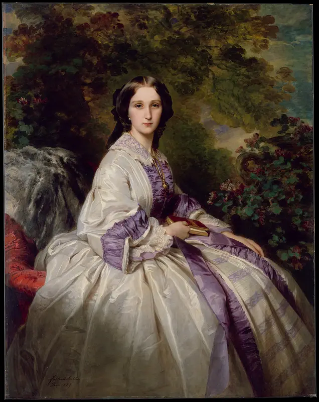 Countess Alexander Nikolaevitch Lamsdorff (Maria Ivanovna Beck, 1835–1866) Wall Art by Franz Xaver Winterhalter - High-Resolution Digital Print