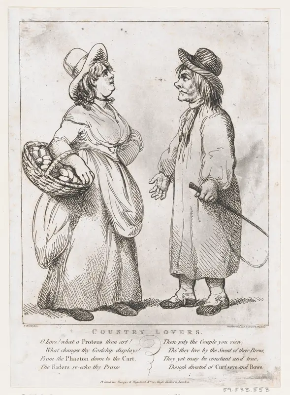Country Lovers Wall Art by Thomas Rowlandson - High-Resolution Digital Print